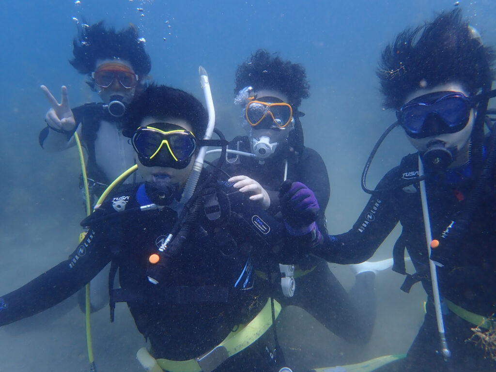 土肥ダイビング 通り崎湾内 通り崎ビーチ OWコース みんなで楽しく