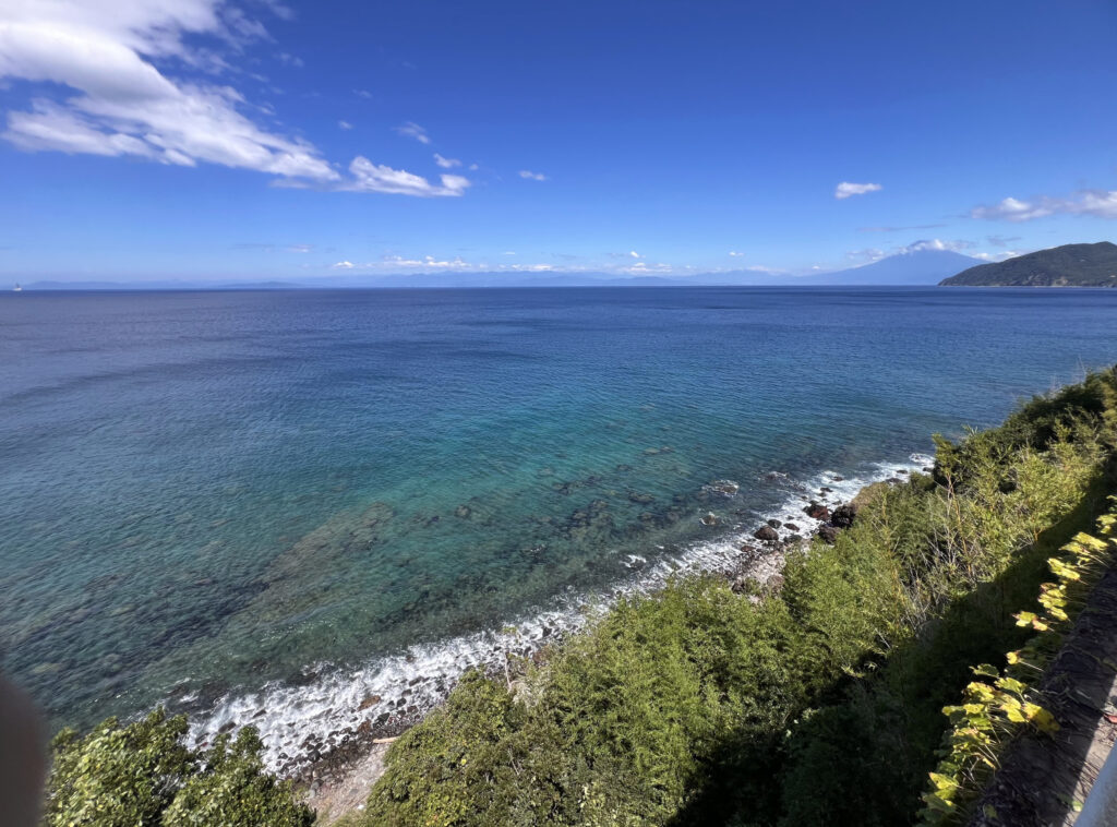 西伊豆八木沢　今日の海　駿河湾からの富士山
