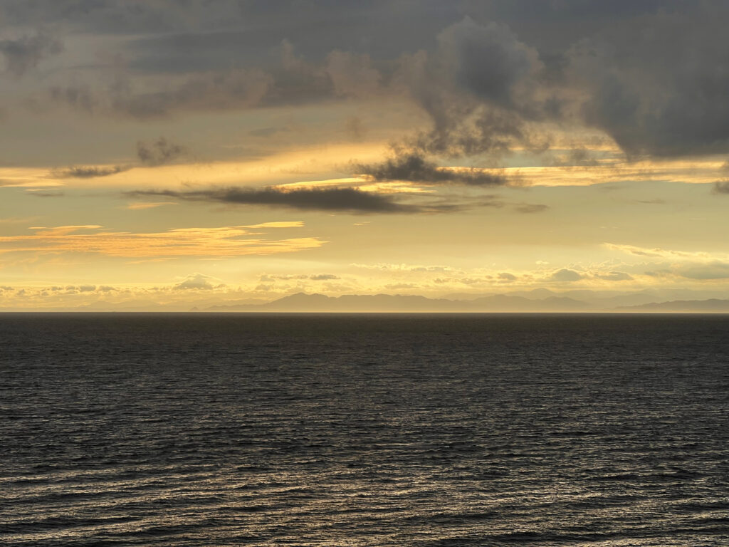 駿河湾の夕暮れ時