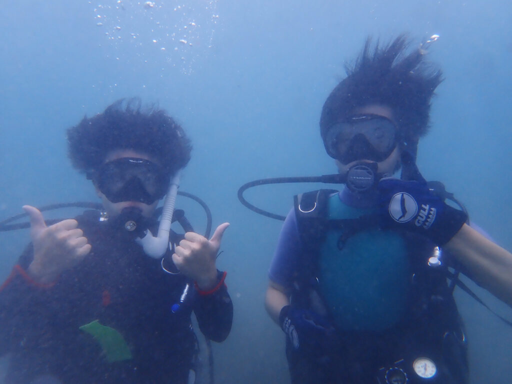 土肥ダイビング　通り崎湾内　専大CORALライセンス合宿