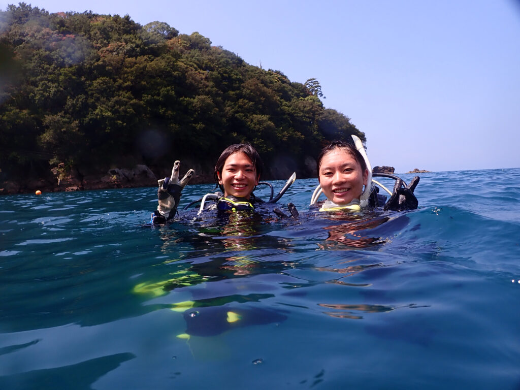 土肥ダイビング 通り崎ビーチ 0Wコース最終日