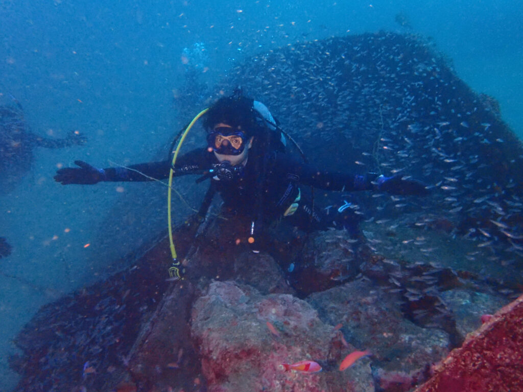 土肥ダイビング　通り崎沈船　アドバンスコース