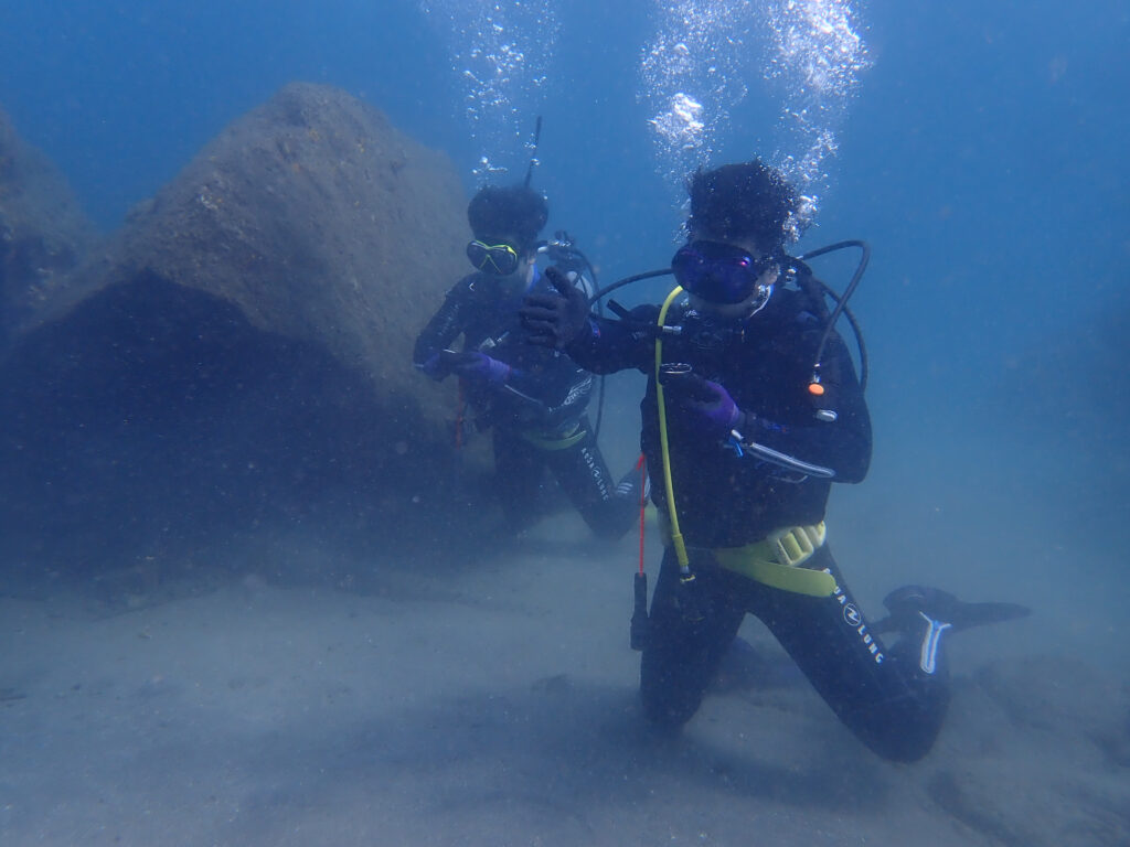 土肥ダイビング　通り崎ビーチ　アドバンスコース　ナビゲーションダイブ