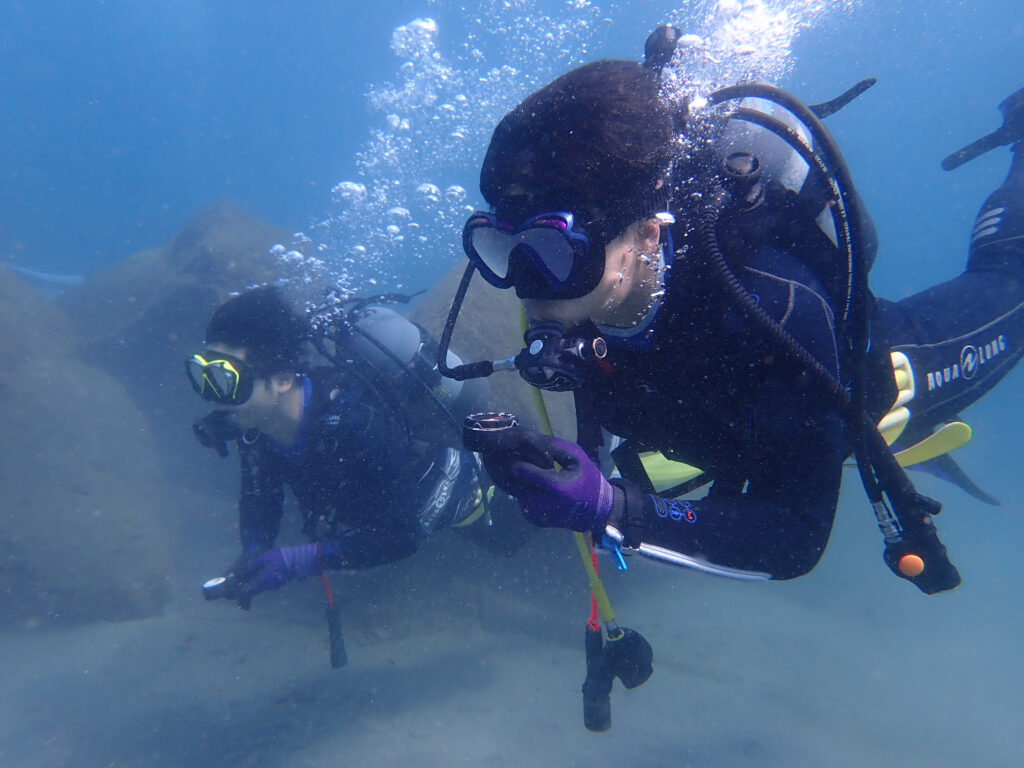 土肥ダイビング　通り崎ビーチ　アドバンスコース　ナビゲーションダイブ