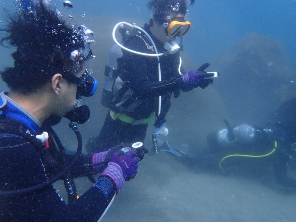 土肥ダイビング　通り崎ビーチ　アドバンスコース　ナビゲーションダイブ
