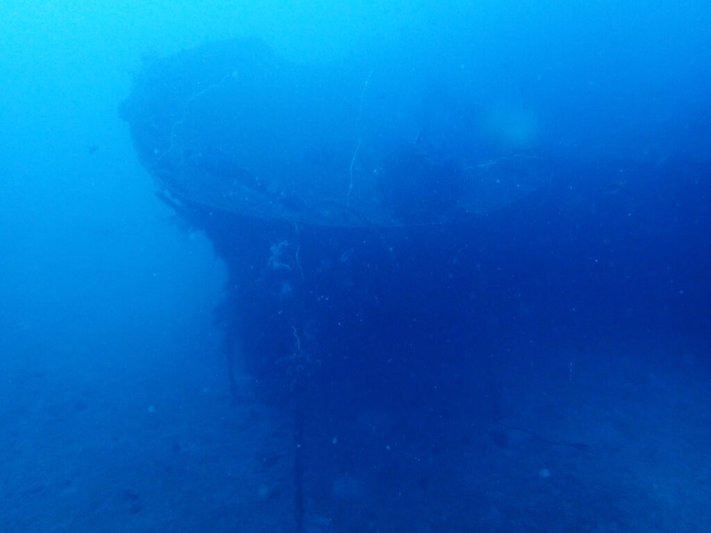 土肥ダイビング　通り崎沈船　大型沈船