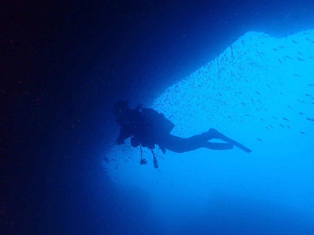 雲見ダイビング　大牛の洞窟