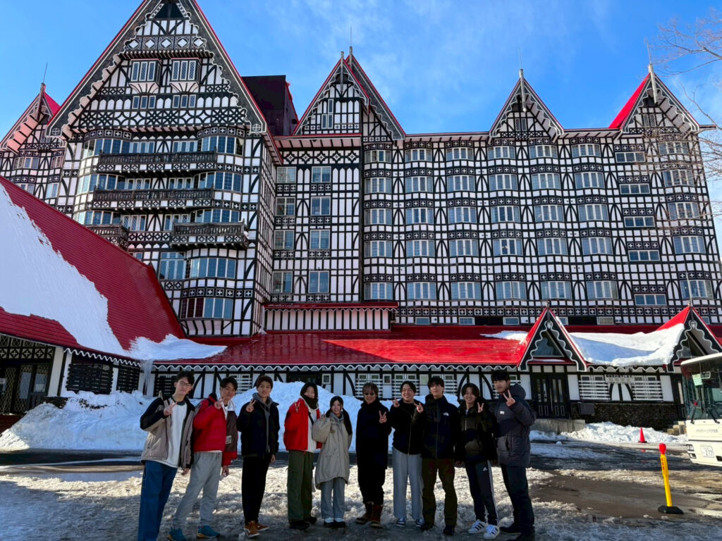 白馬コルチナスキー場 法政大学アクアダイビングクラブ1年生