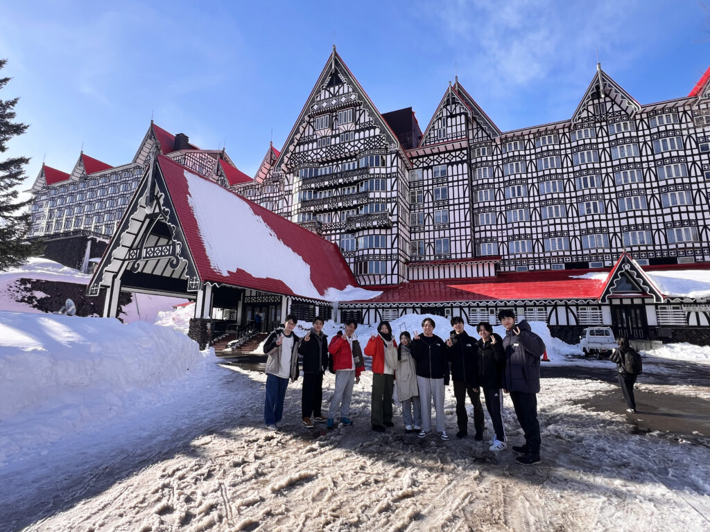 白馬コルチナスキー場 法政大学アクアダイビングクラブ1年生