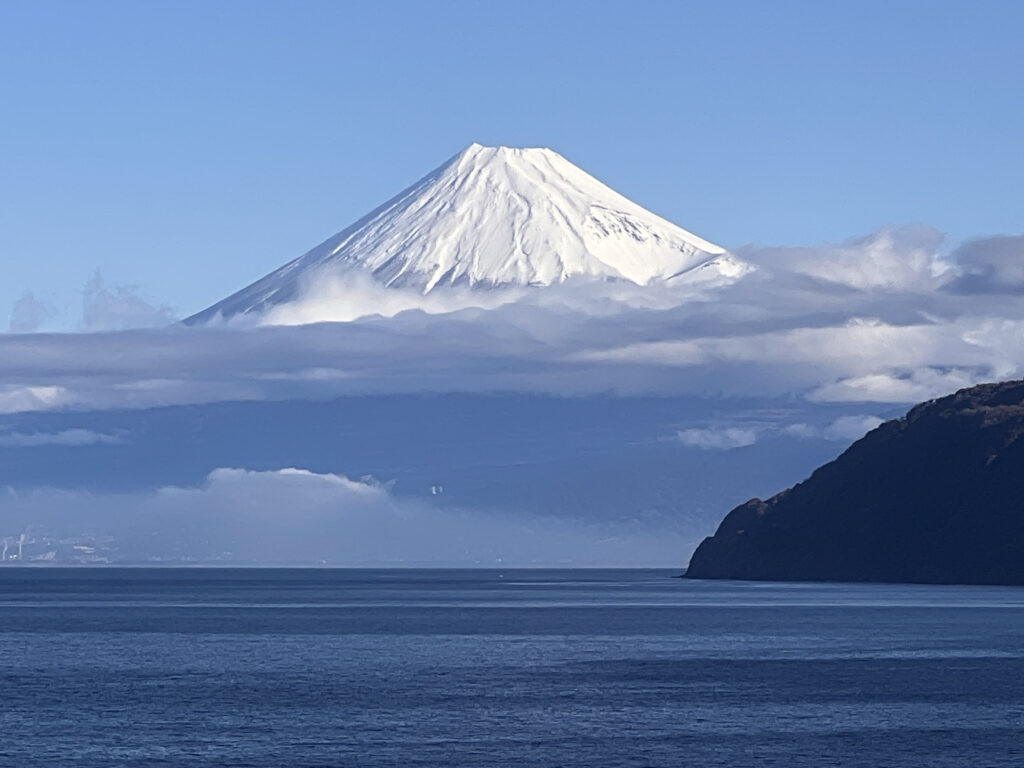 西伊豆 土肥 八木沢 富士山 駿河湾からの富士山