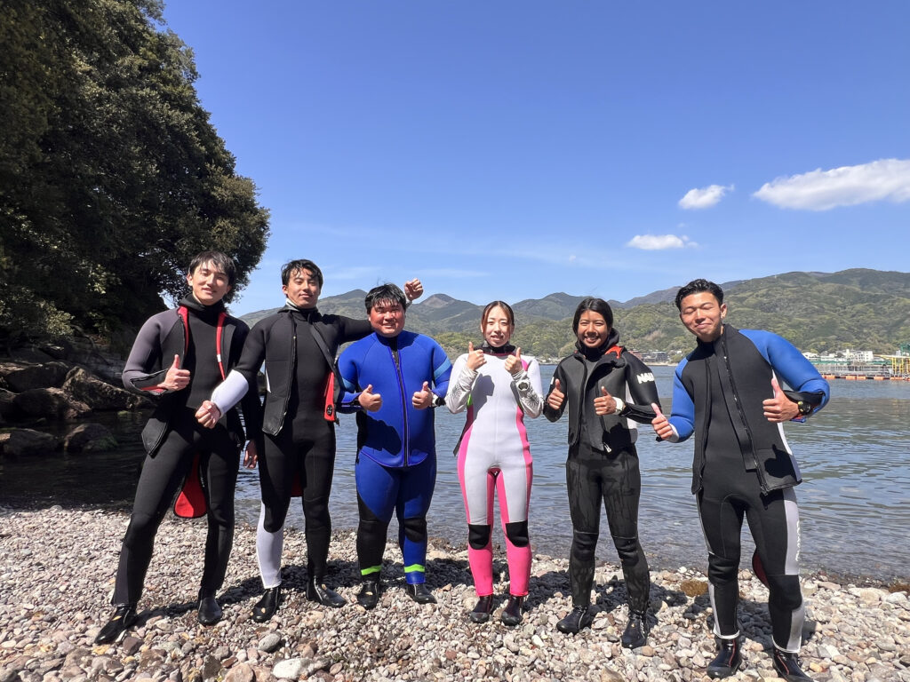 土肥ダイビング　専大CORAL　新3年生春合宿　レスキューコース