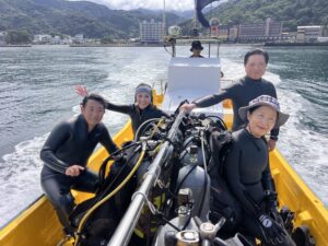 土肥ダイビング　小下田へ