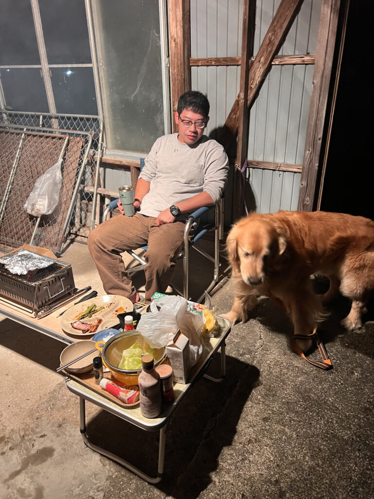 土肥ダイビング　アフターダイブ　プチBBQ