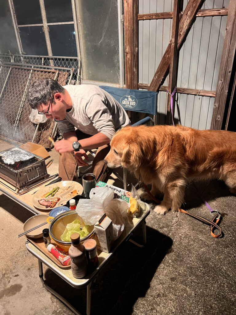 土肥ダイビング　アフターダイブ　プチBBQ