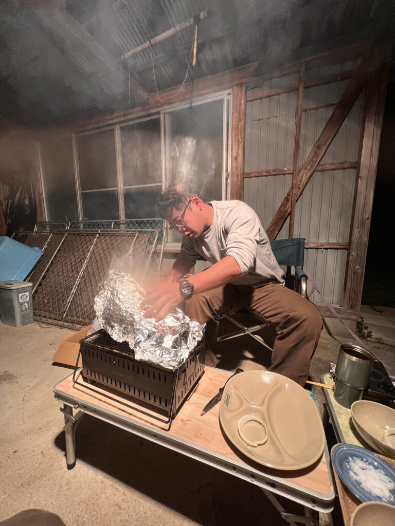 土肥ダイビング　アフターダイブ　プチBBQ